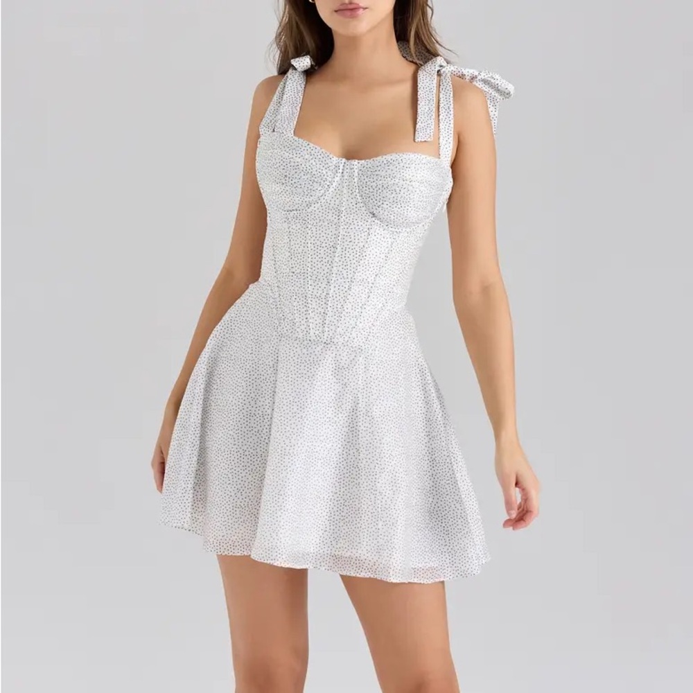 House of CB Ariella polka dot dress